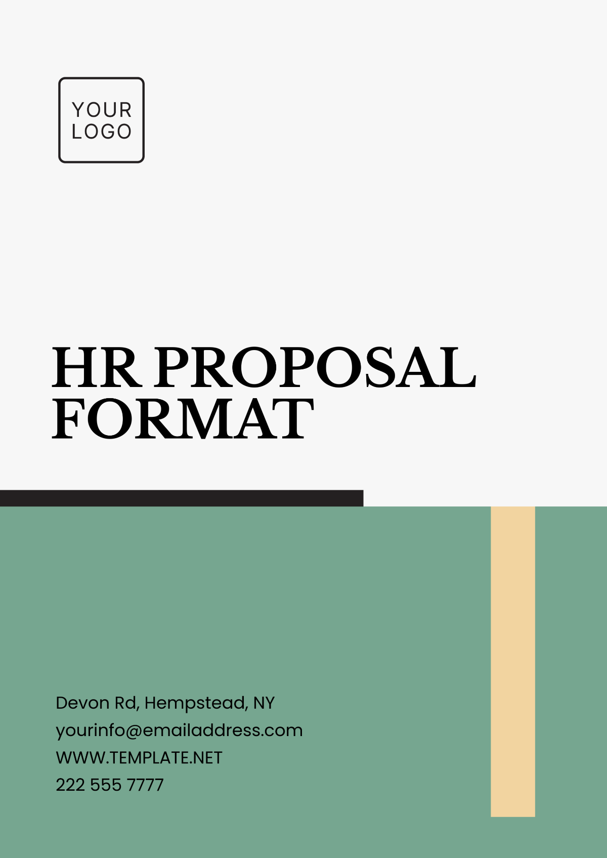 HR Proposal Format Template - Edit Online & Download