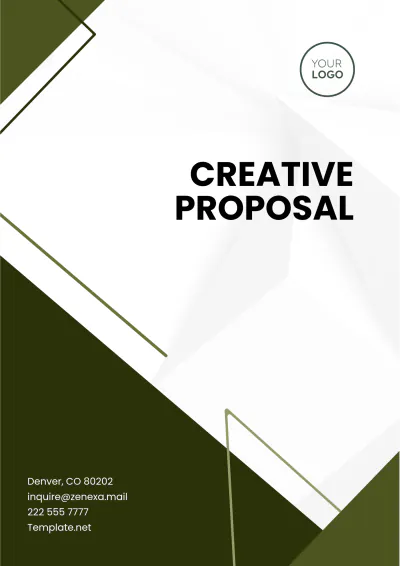 Free Creative Proposal Template to Edit Online