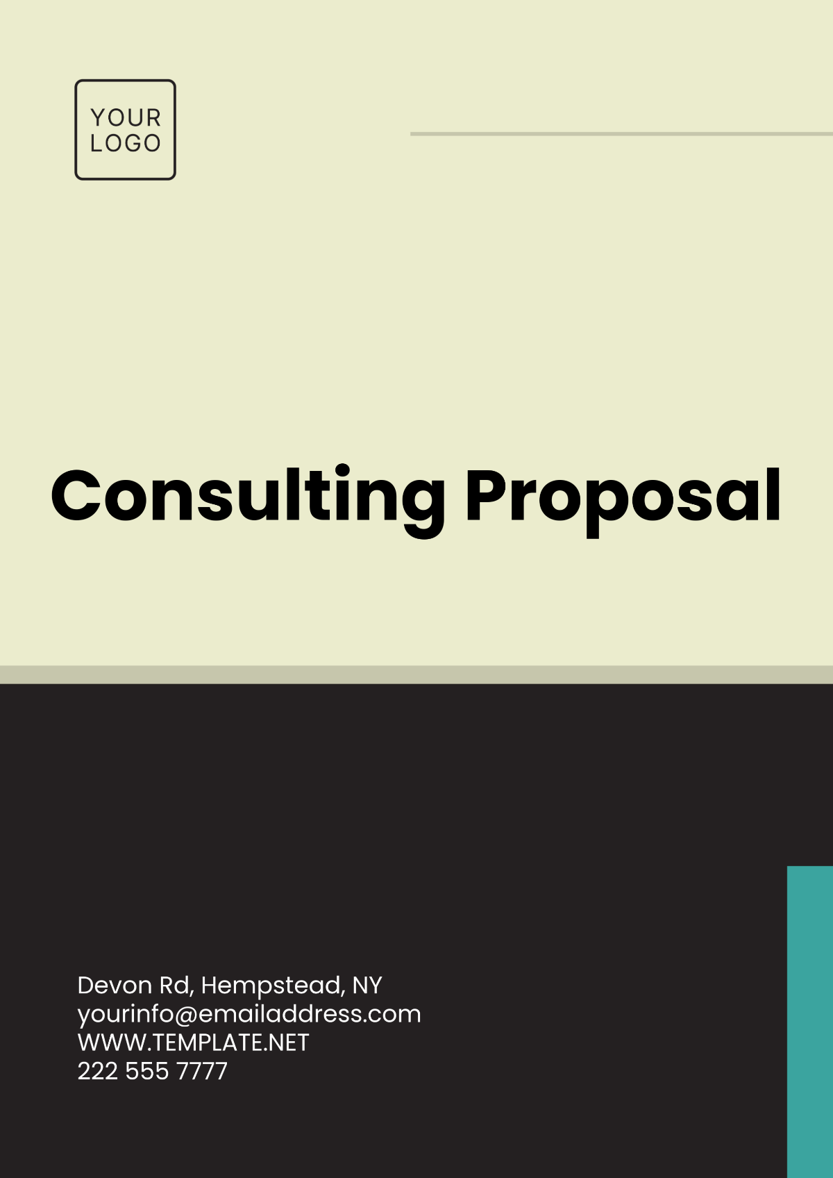 Consulting Proposal Template - Edit Online & Download