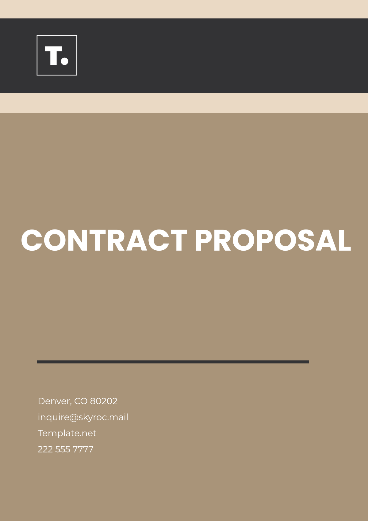 Contract Proposal Template - Edit Online & Download