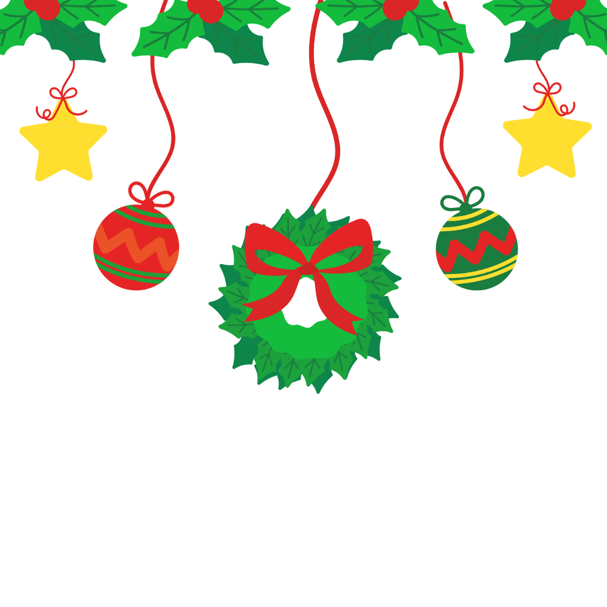 Christmas Clipart Background Template - Edit Online & Download