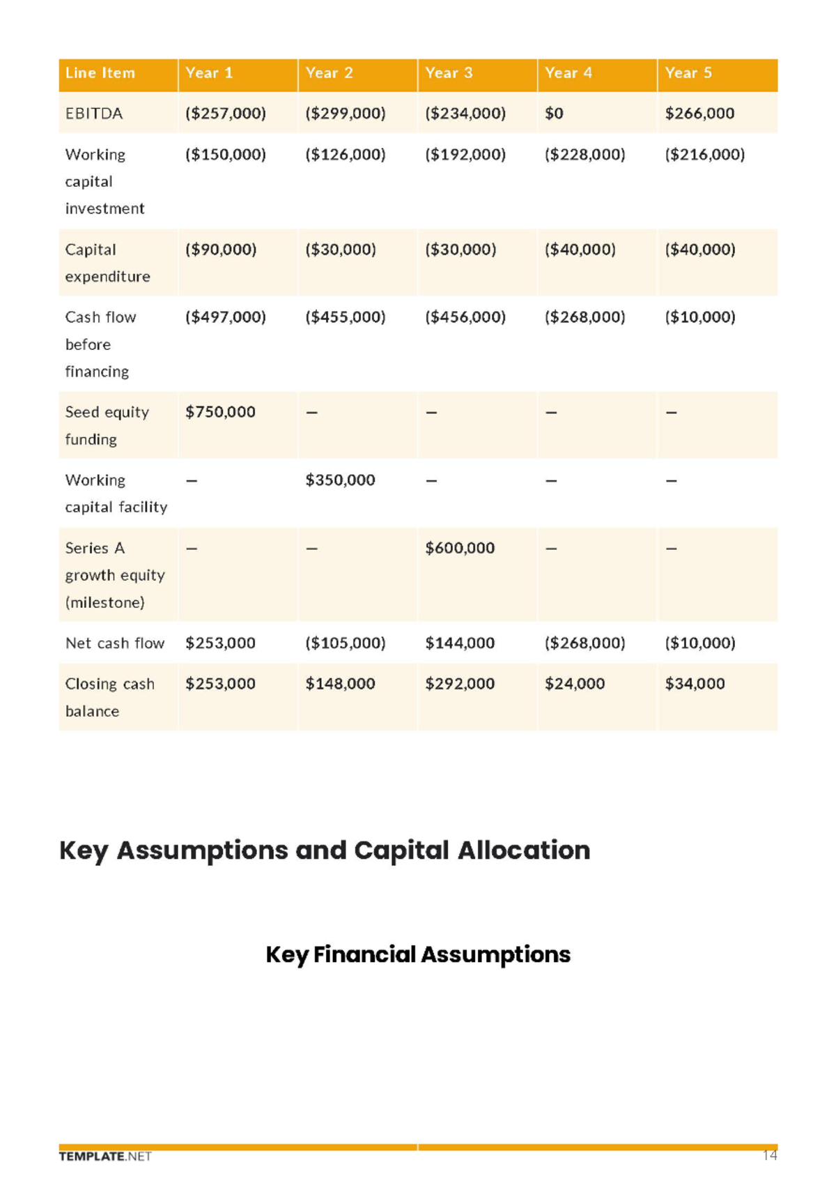 Free E-Commerce Business Plan Template to Edit Online