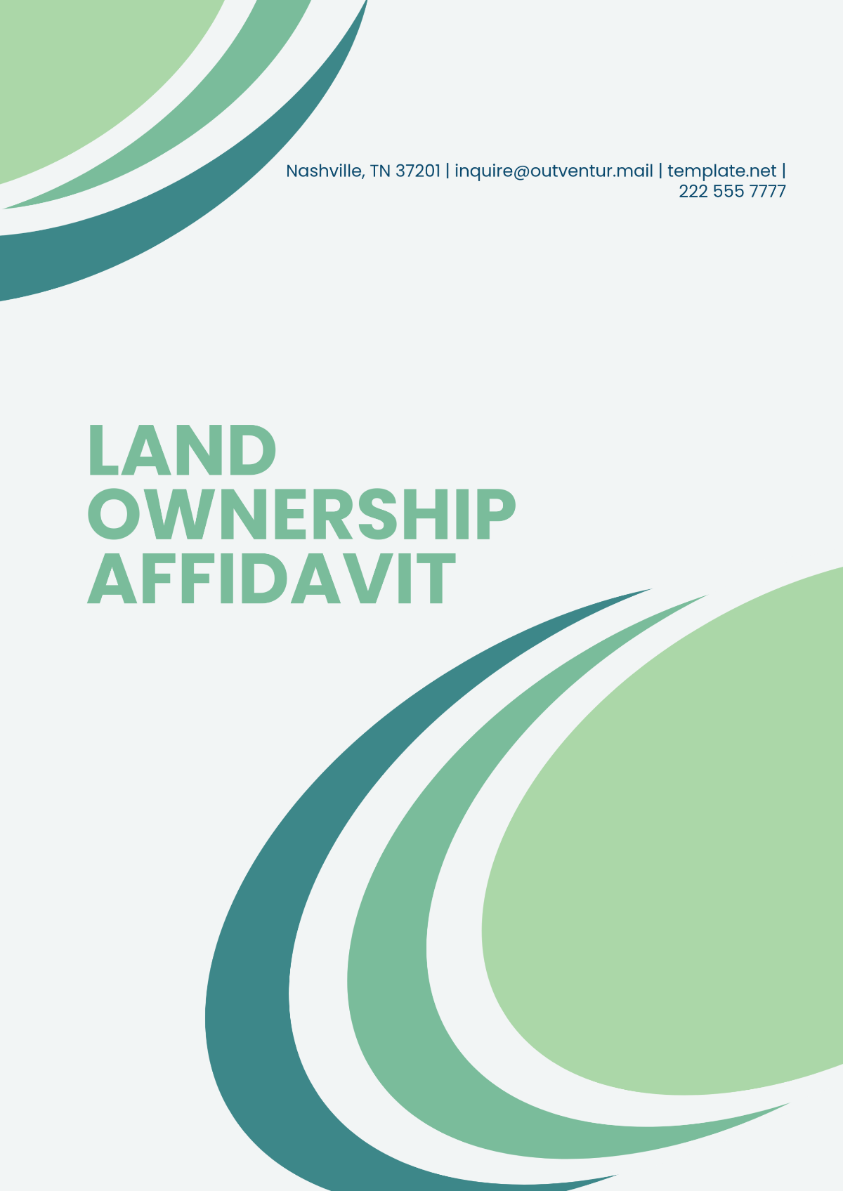 Land Ownership Affidavit Template - Edit Online & Download