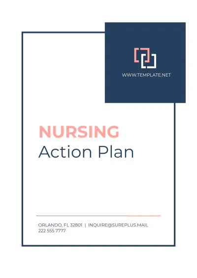 Free Simple Nursing Action Plan Template to Edit Online
