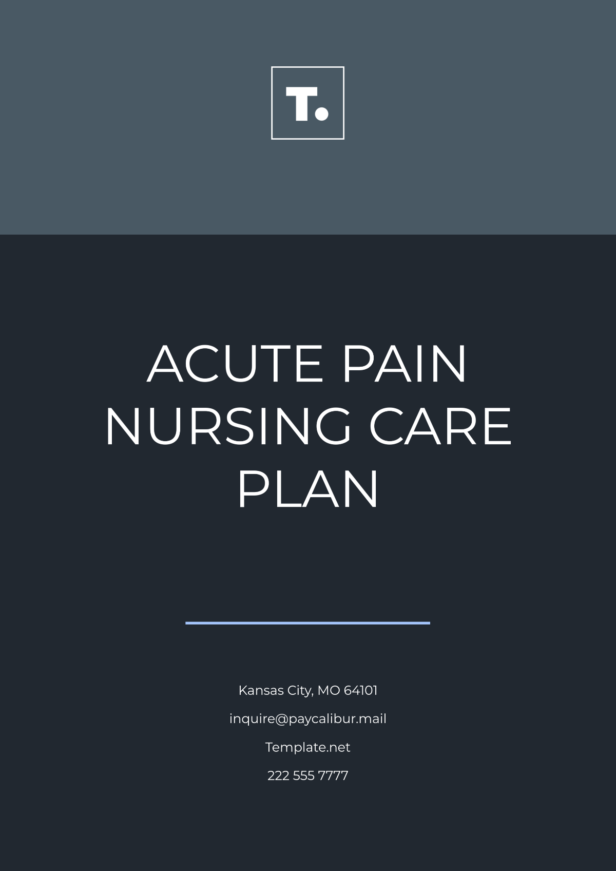 Acute Pain Nursing Care Plan Template - Edit Online & Download