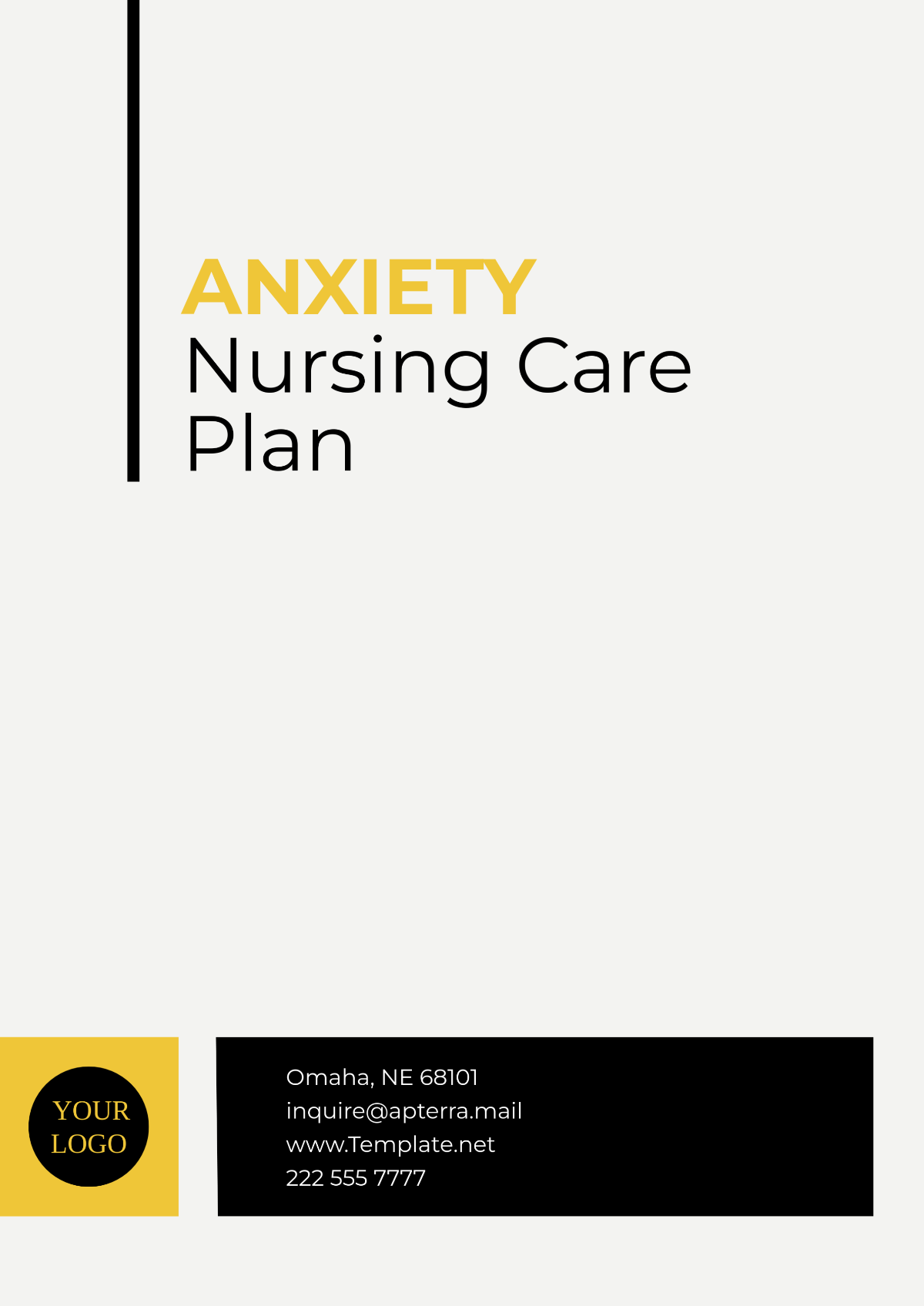 Anxiety Nursing Care Plan Template - Edit Online & Download