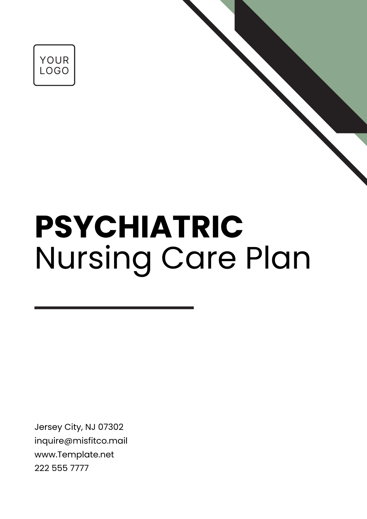 Psychiatric Nursing Care Plan Template - Edit Online & Download