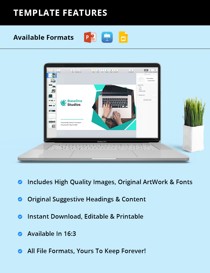 Technical Product Presentation Template