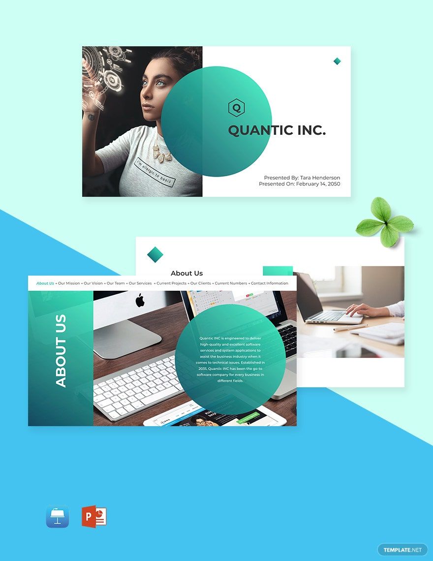 Software Company Presentation Template in PowerPoint, Google Slides, Apple Keynote