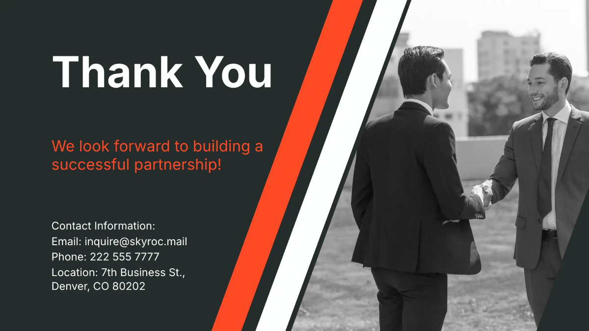 Free Partnership Proposal Presentation Template to Edit Online