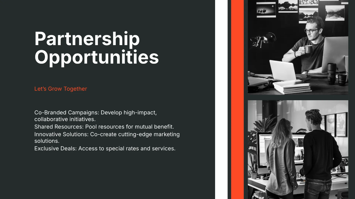 Free Partnership Proposal Presentation Template to Edit Online