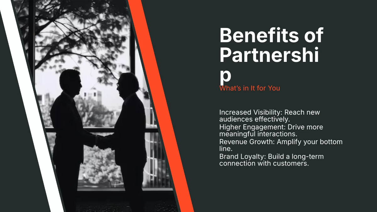 Free Partnership Proposal Presentation Template to Edit Online