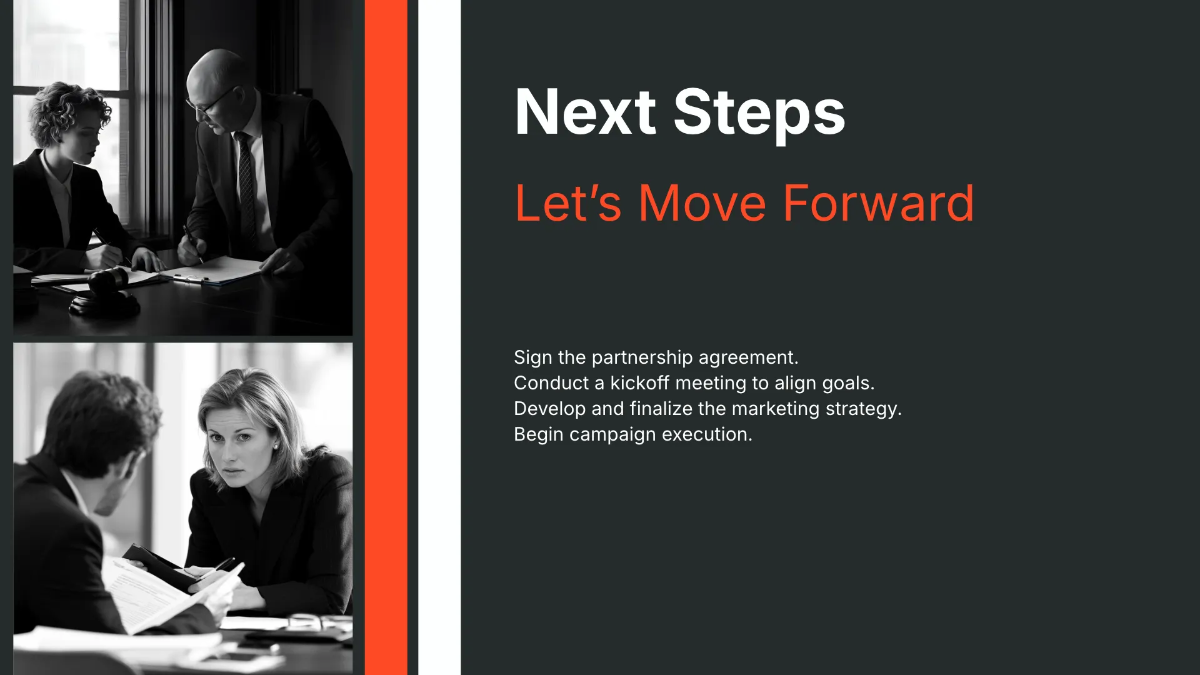 Free Partnership Proposal Presentation Template to Edit Online