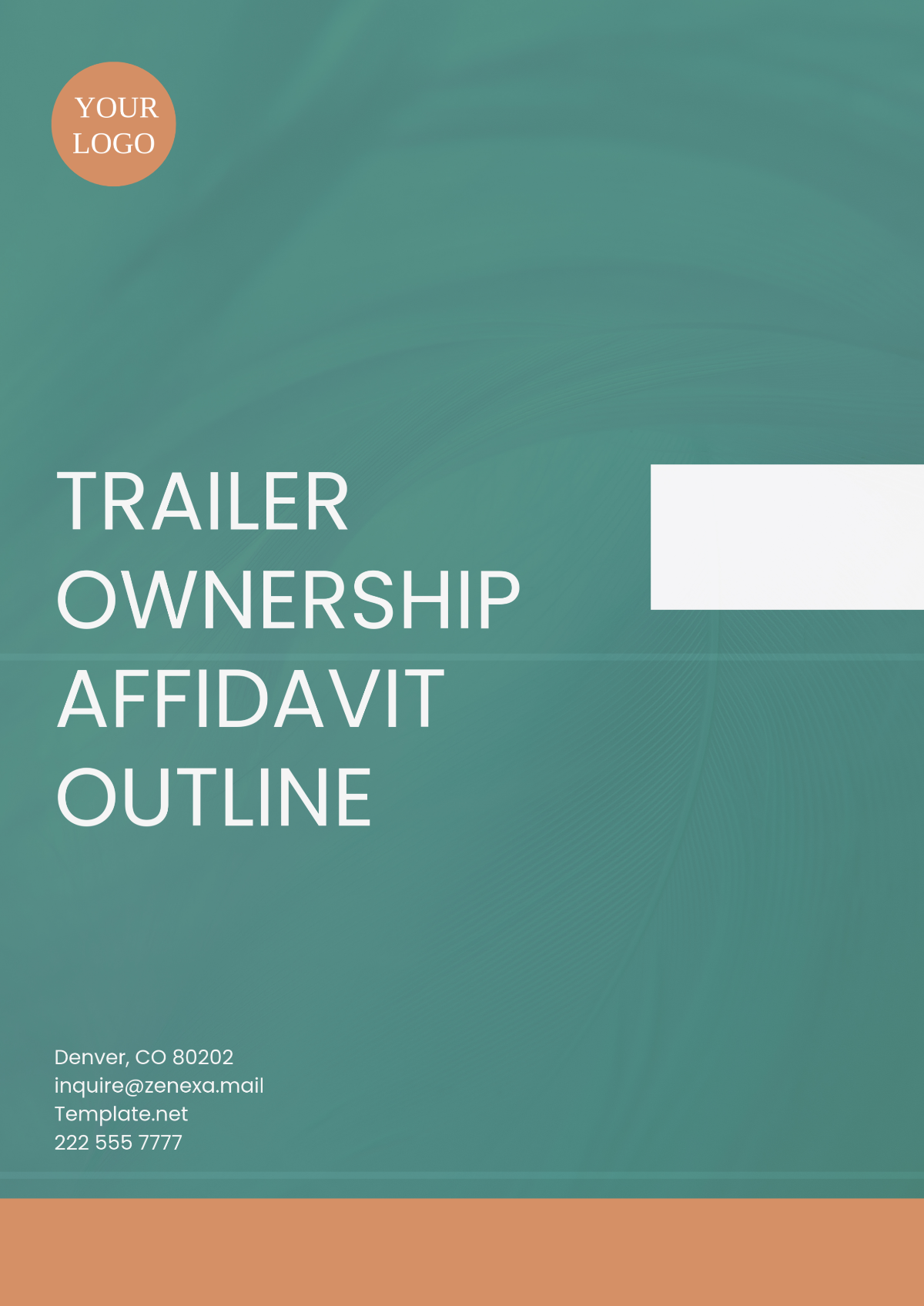 Trailer Ownership Affidavit Outline Template - Edit Online & Download