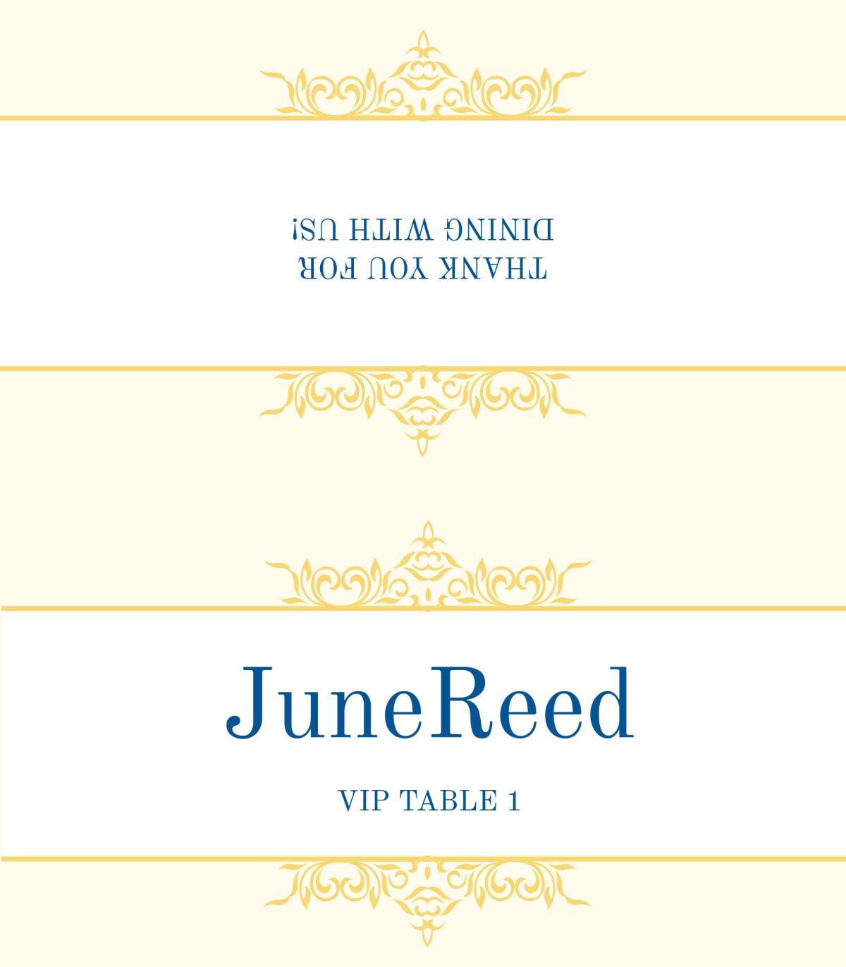 Luxury Place Card Template - Edit Online & Download