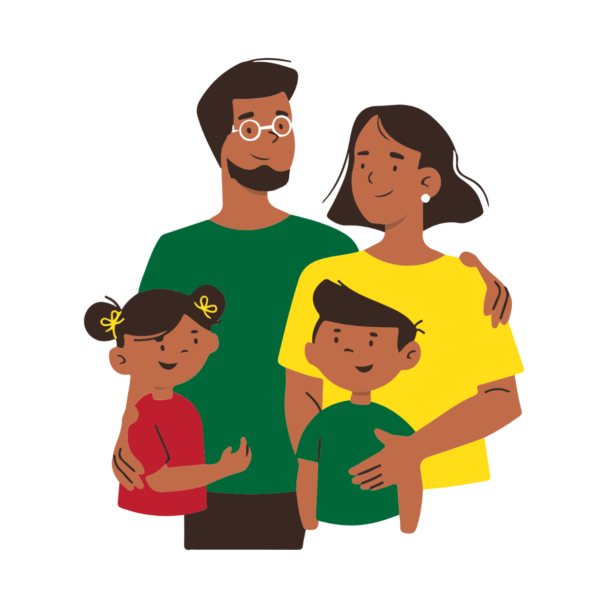 Colorful Family Clipart - Edit Online | Template.net