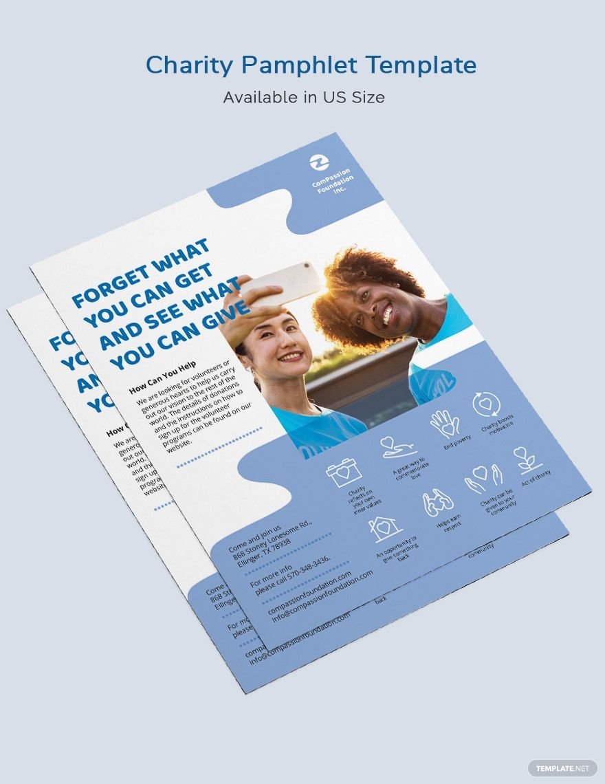 Charity Pamphlet Template