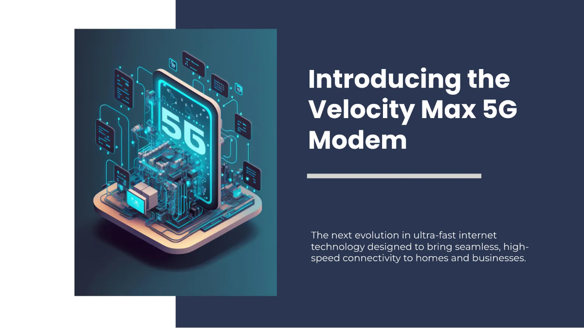 Free Telecommunication Product Launch Presentation Template to Edit Online