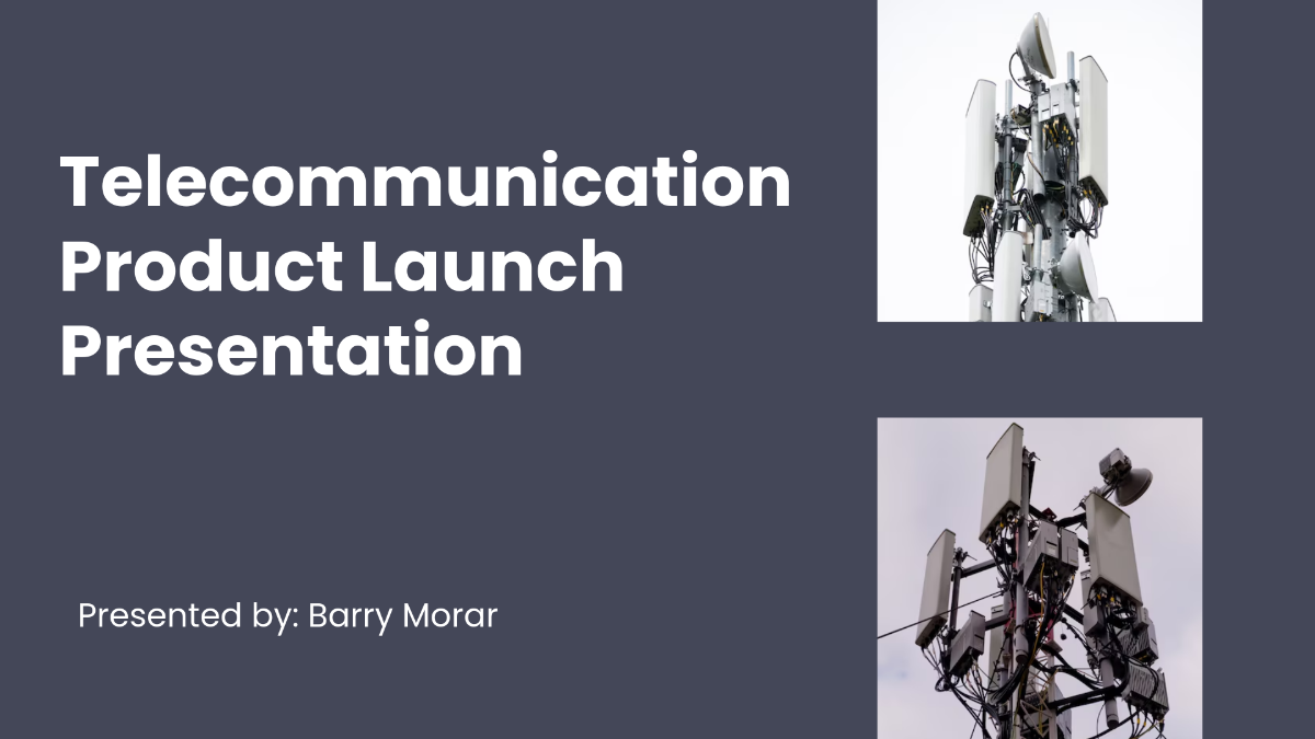 Telecommunication Product Launch Presentation Template