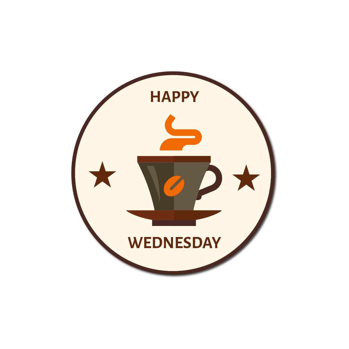 Free Good Morning Wednesday Sticker Template - Edit Online & Download ...