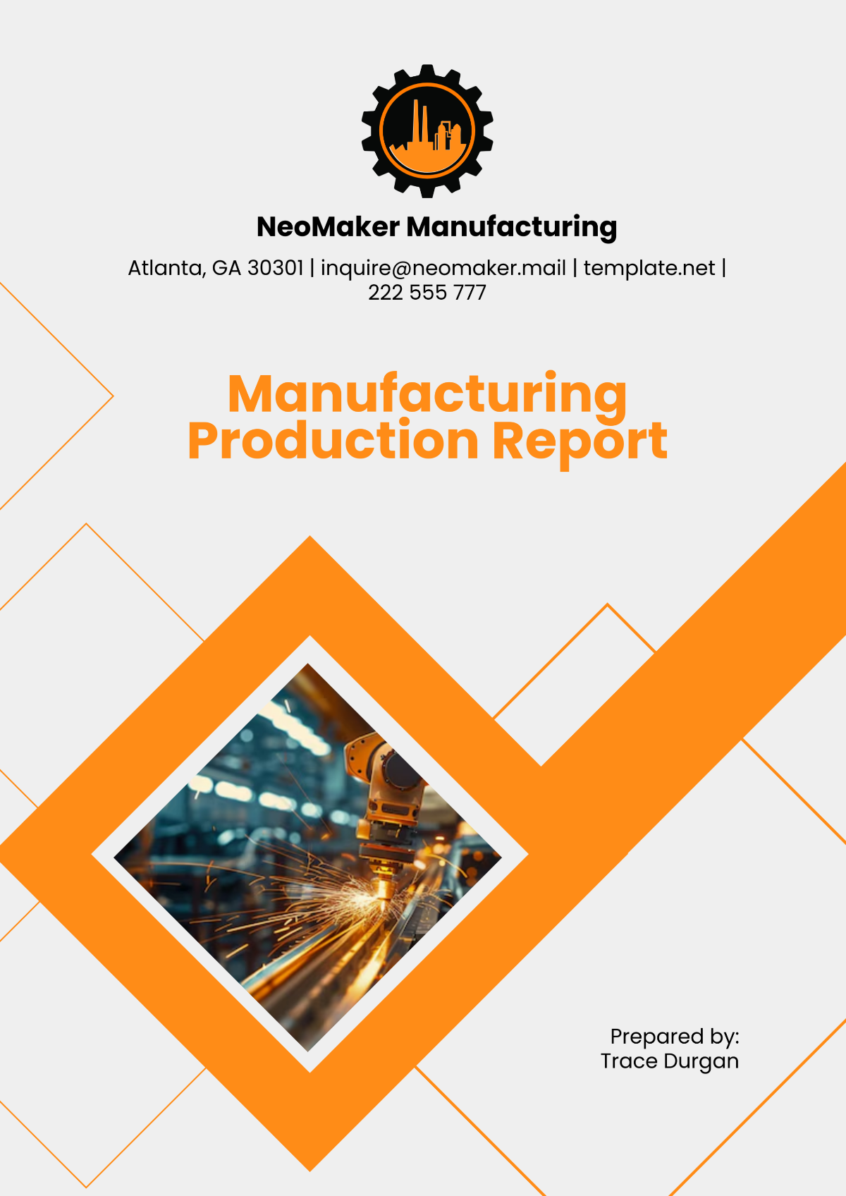 Manufacturing Production Report Template - Edit Online & Download