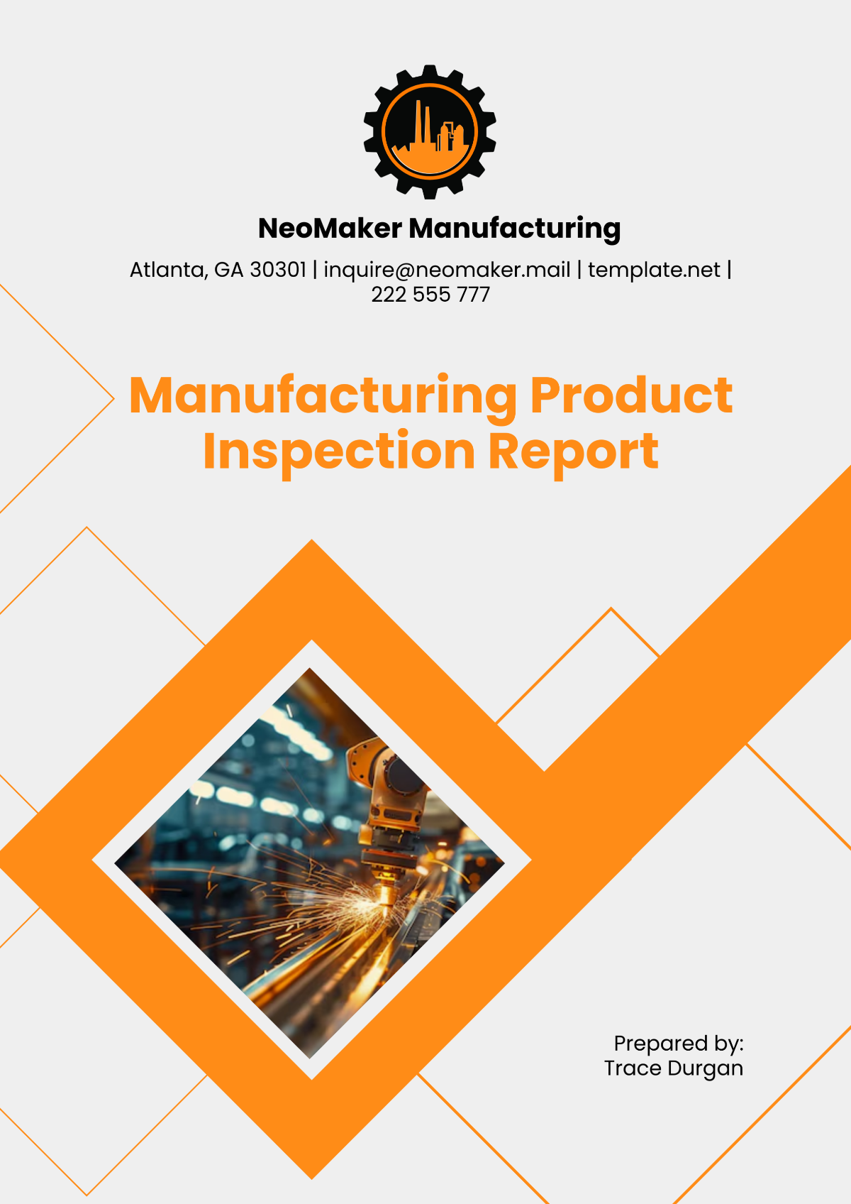 Manufacturing Product Inspection Report Template - Edit Online & Download