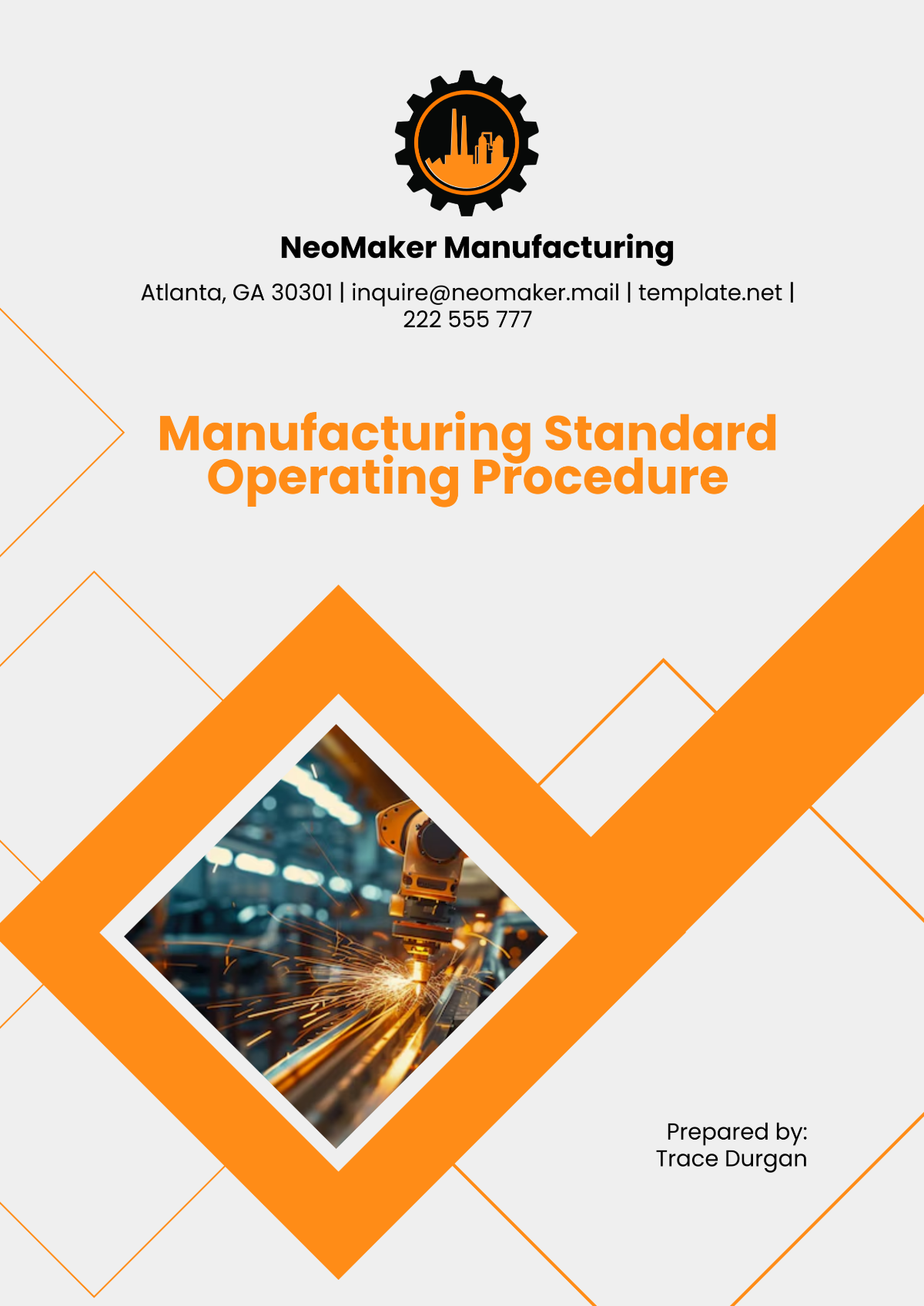 Free Manufacturing Standard Operating Procedure Template