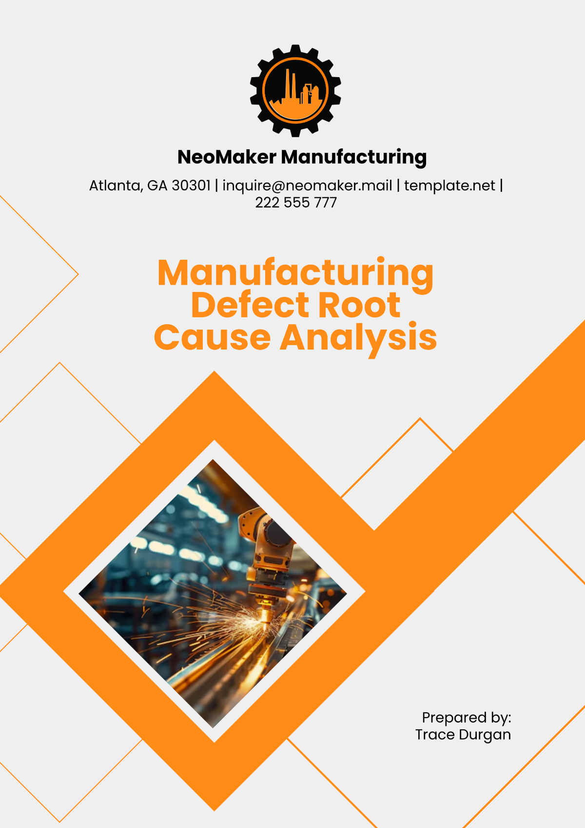 Free Manufacturing Defect Root Cause Analysis Template