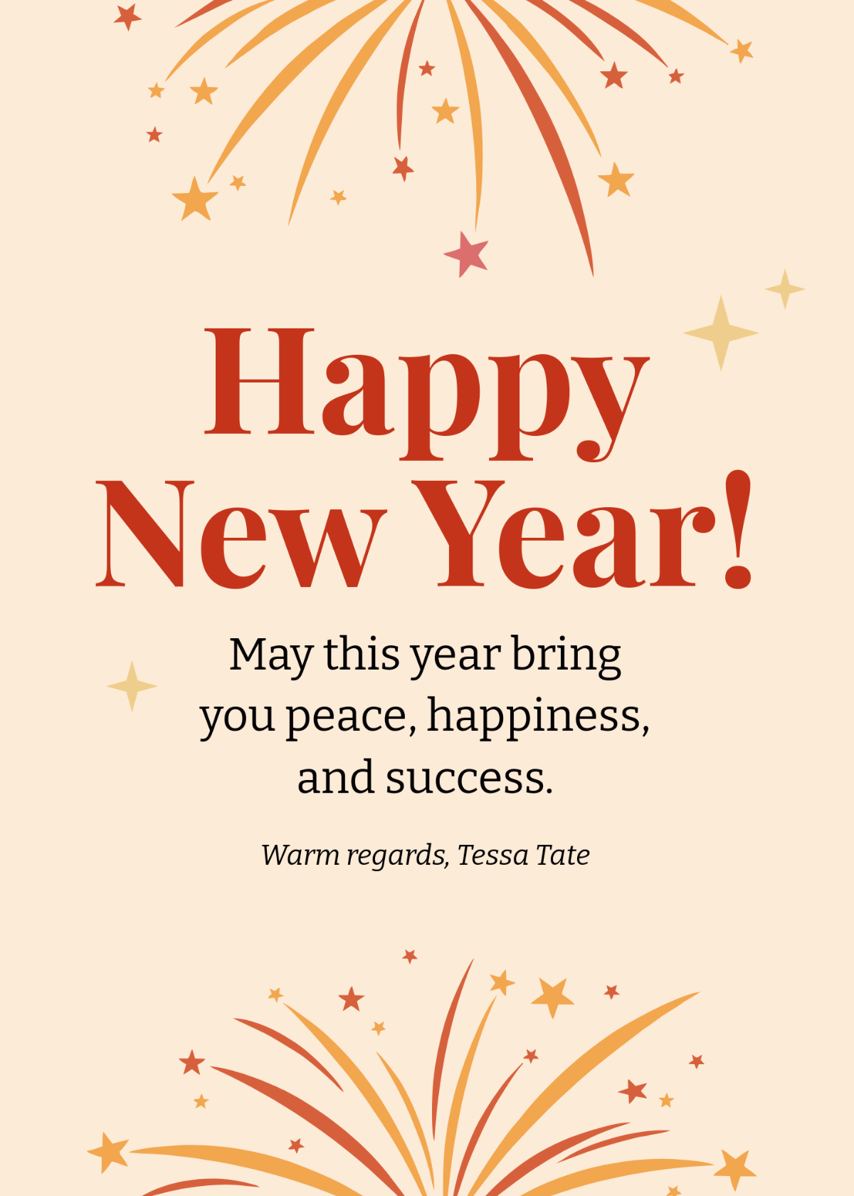 New Year Card Design Template Free Download Totally Free Printables