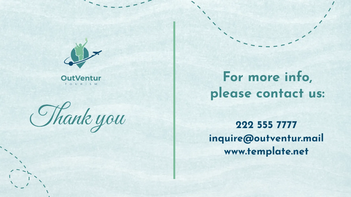 Free Tourism Sales Presentation Template to Edit Online