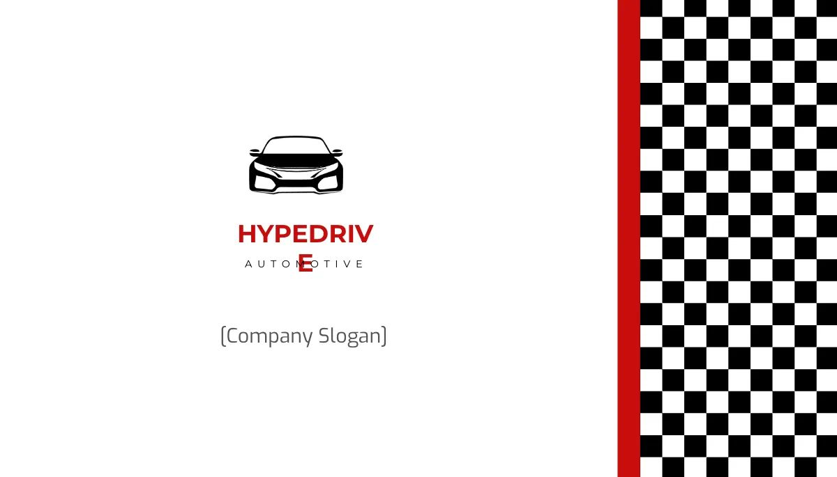 Free Automotive Business Card Template to Edit Online