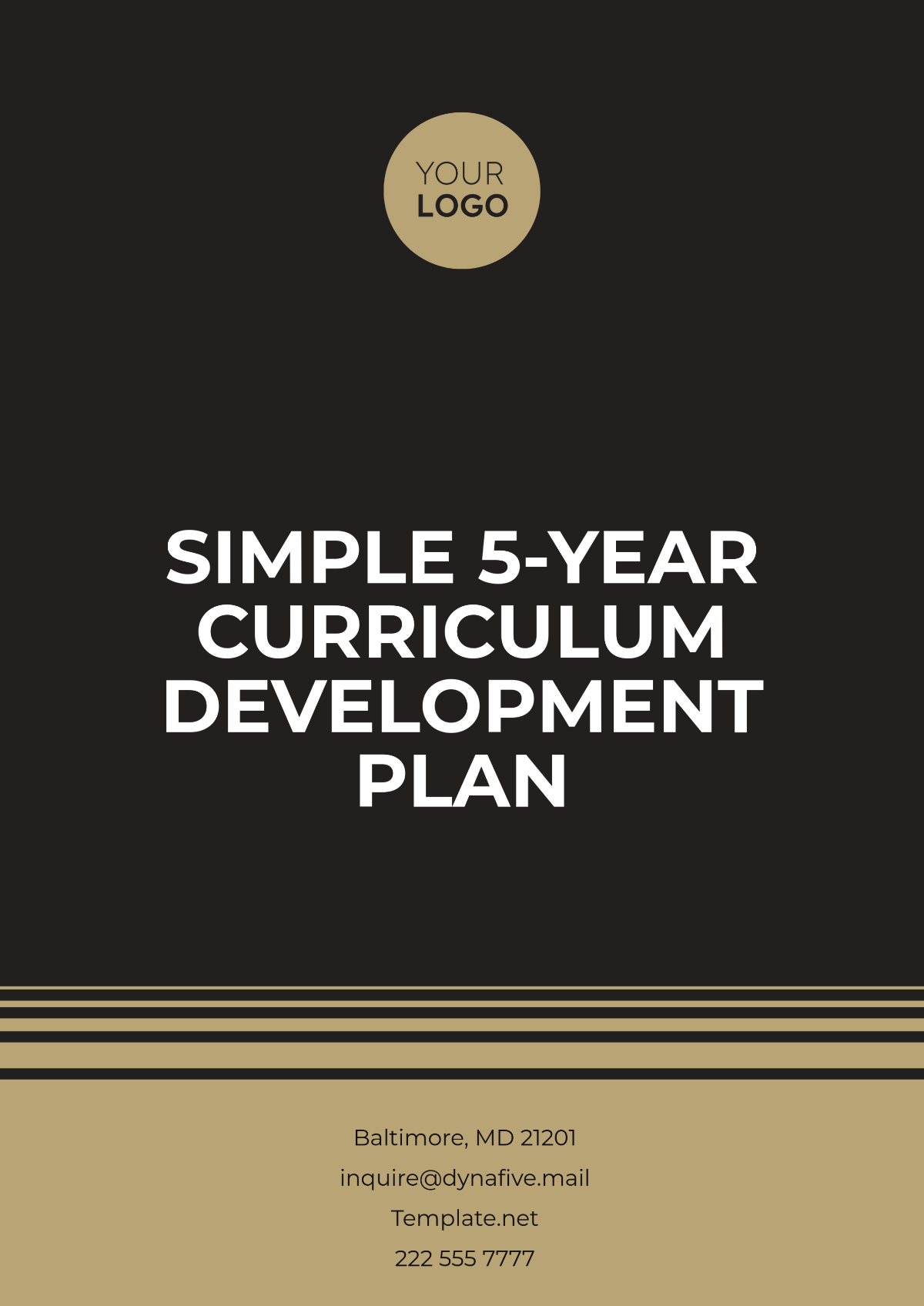 Simple 5-Year Curriculum Development Plan Template - Edit Online & Download