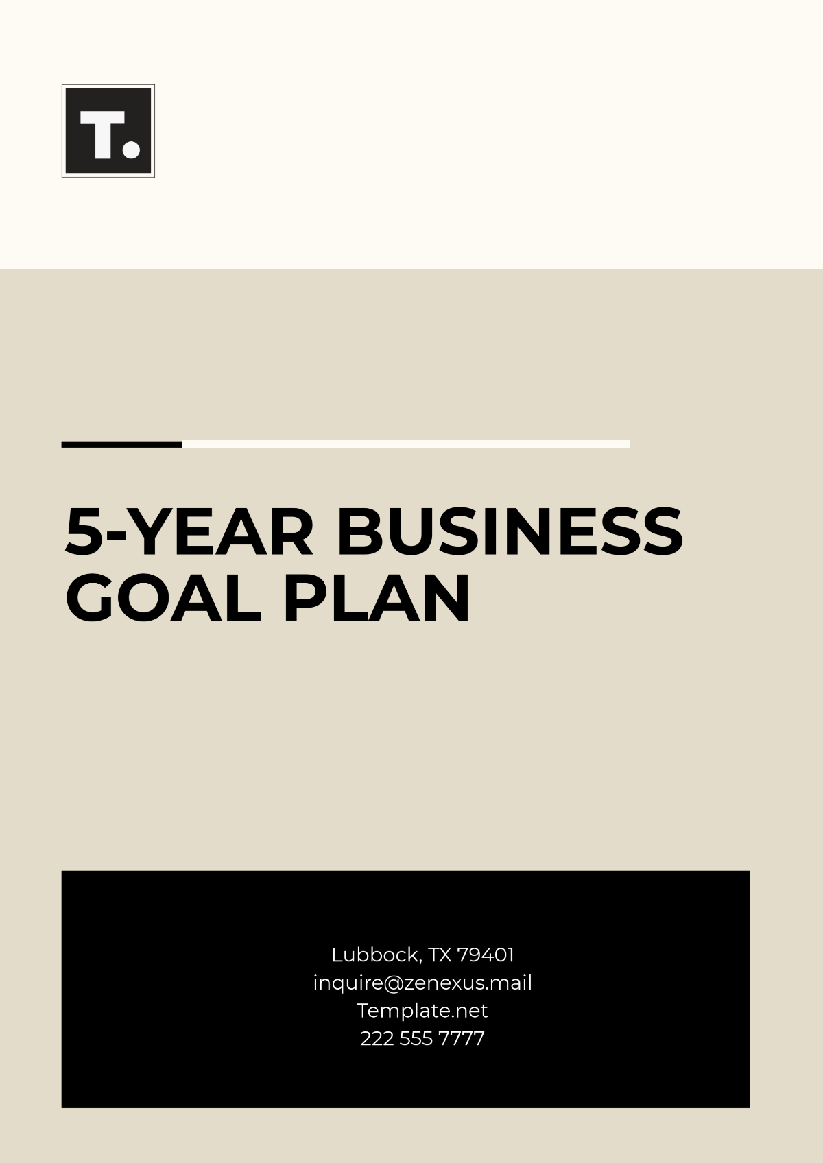 5-Year Business Goal Plan Template - Edit Online & Download