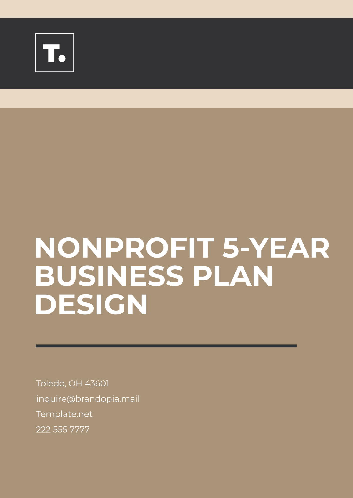 Nonprofit 5-Year Plan Business Plan Design Template - Edit Online & Download