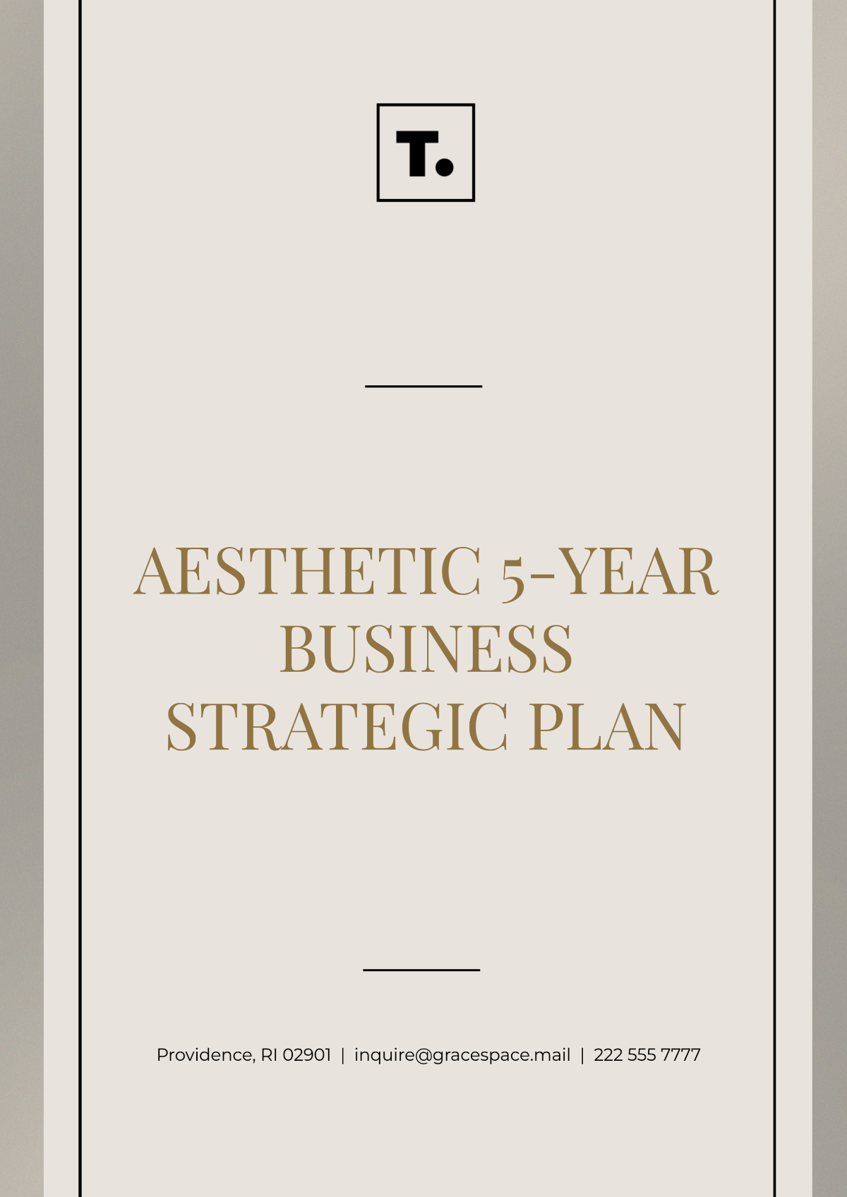 Aesthetic 5-Year Business Strategic Plan Template - Edit Online & Download