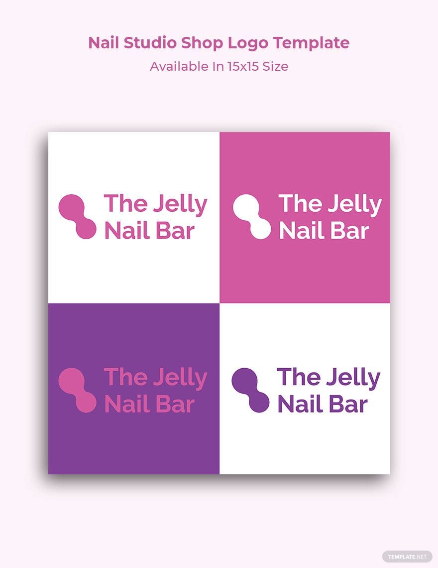 Nail Studio Shop Logo Template