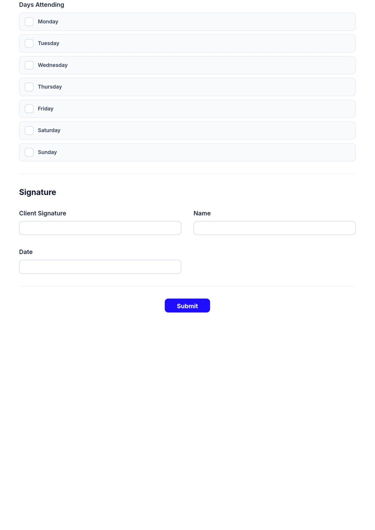 Free Preschool Admission Form Template & AI Maker Free Preschool Admission Form Template & AI Maker