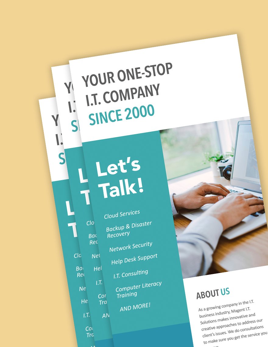 IT Company Roll Up Banner Template