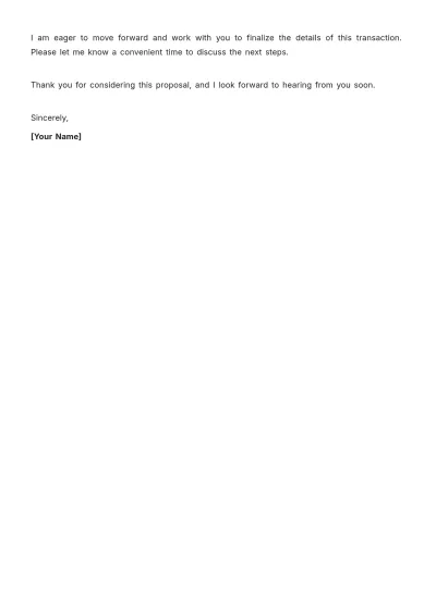 Free Printable Letter of Intent to Purchase Template to Edit Online