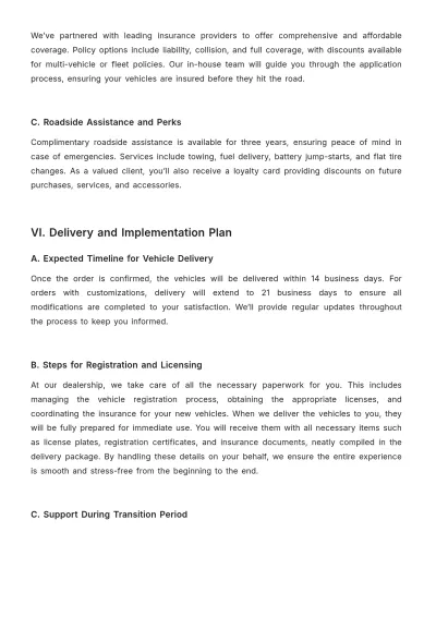 Free Automotive Proposal Template to Edit Online