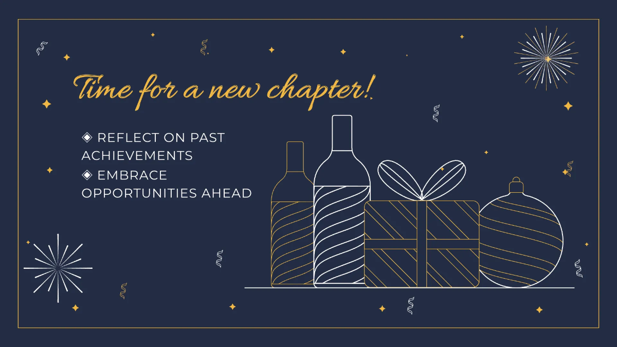 Free New Year Presentation Template to Edit Online