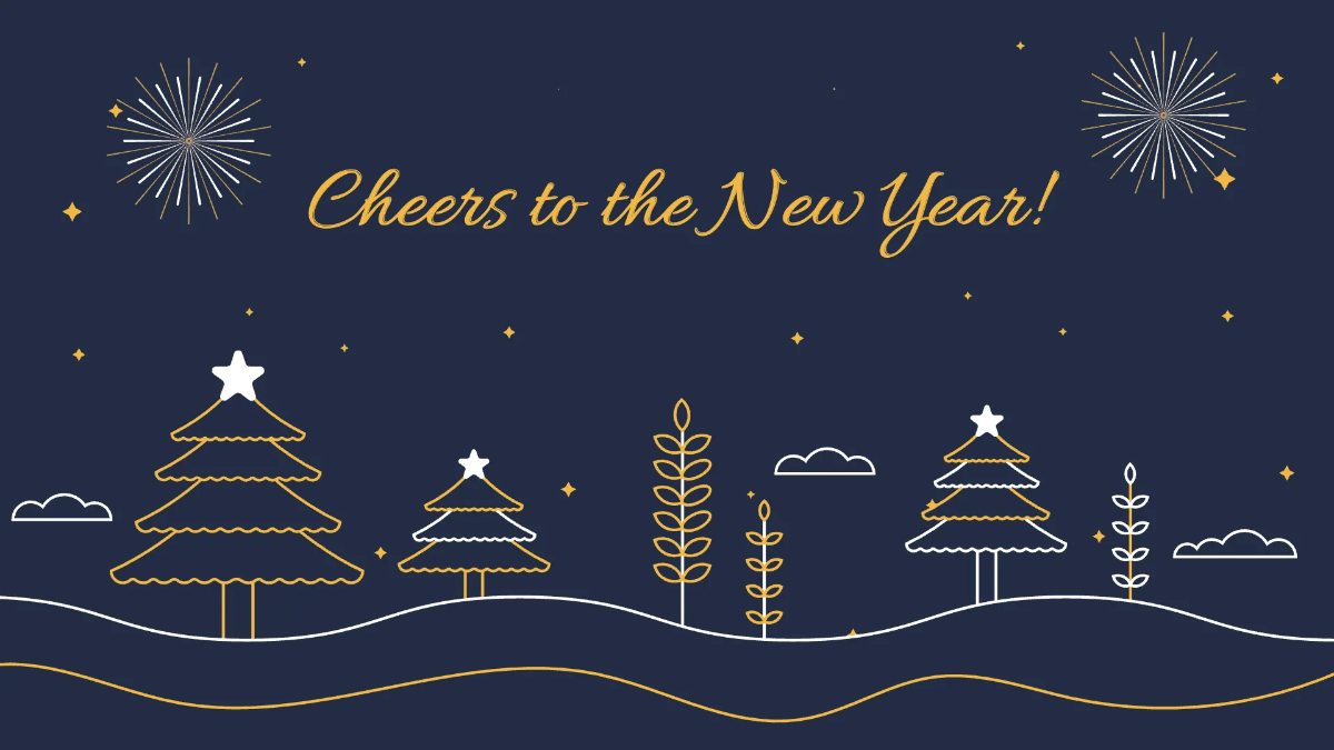 Free New Year Presentation Template to Edit Online