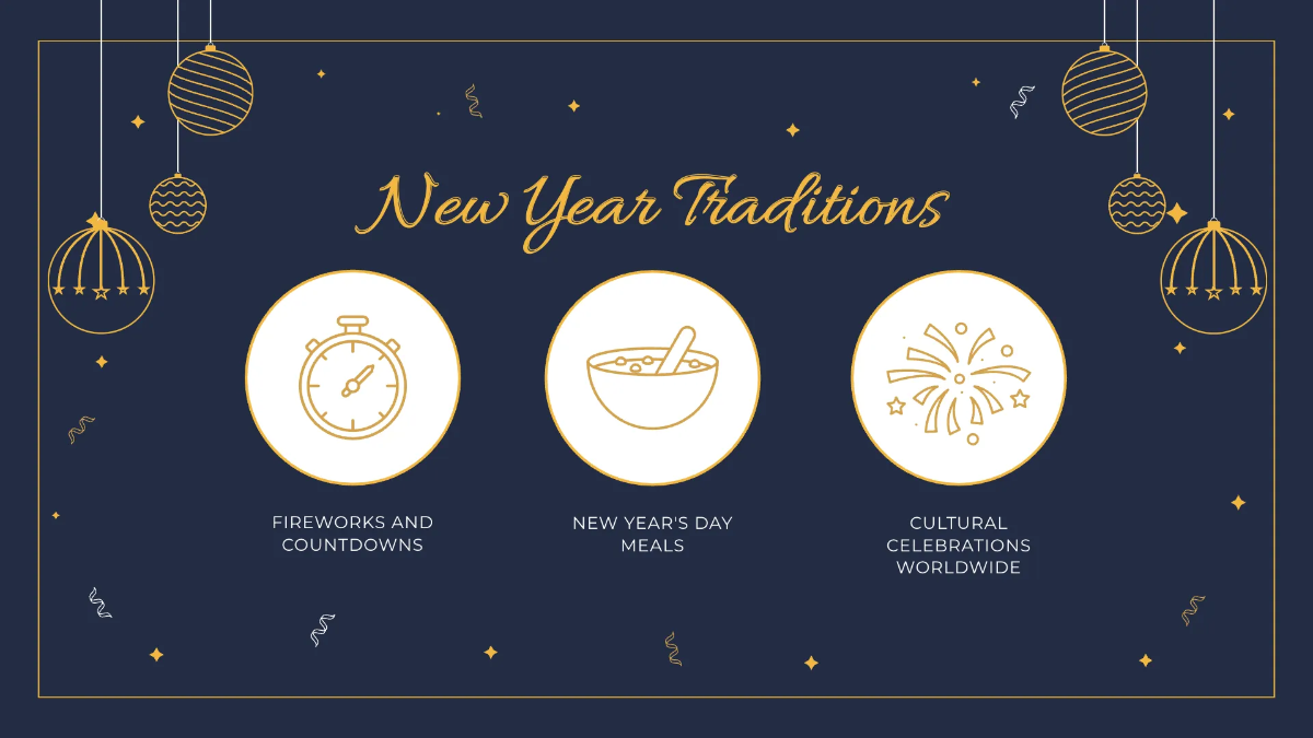 Free New Year Presentation Template to Edit Online