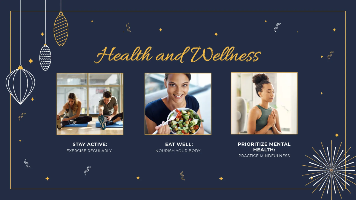 Free New Year Presentation Template to Edit Online