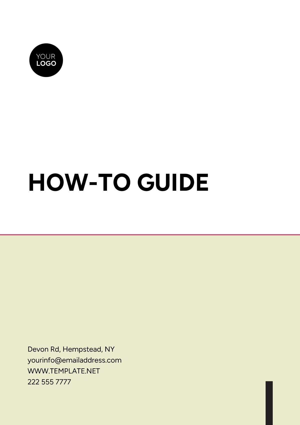 Free How-To Guide Format Template - Edit Online & Download | Template.net