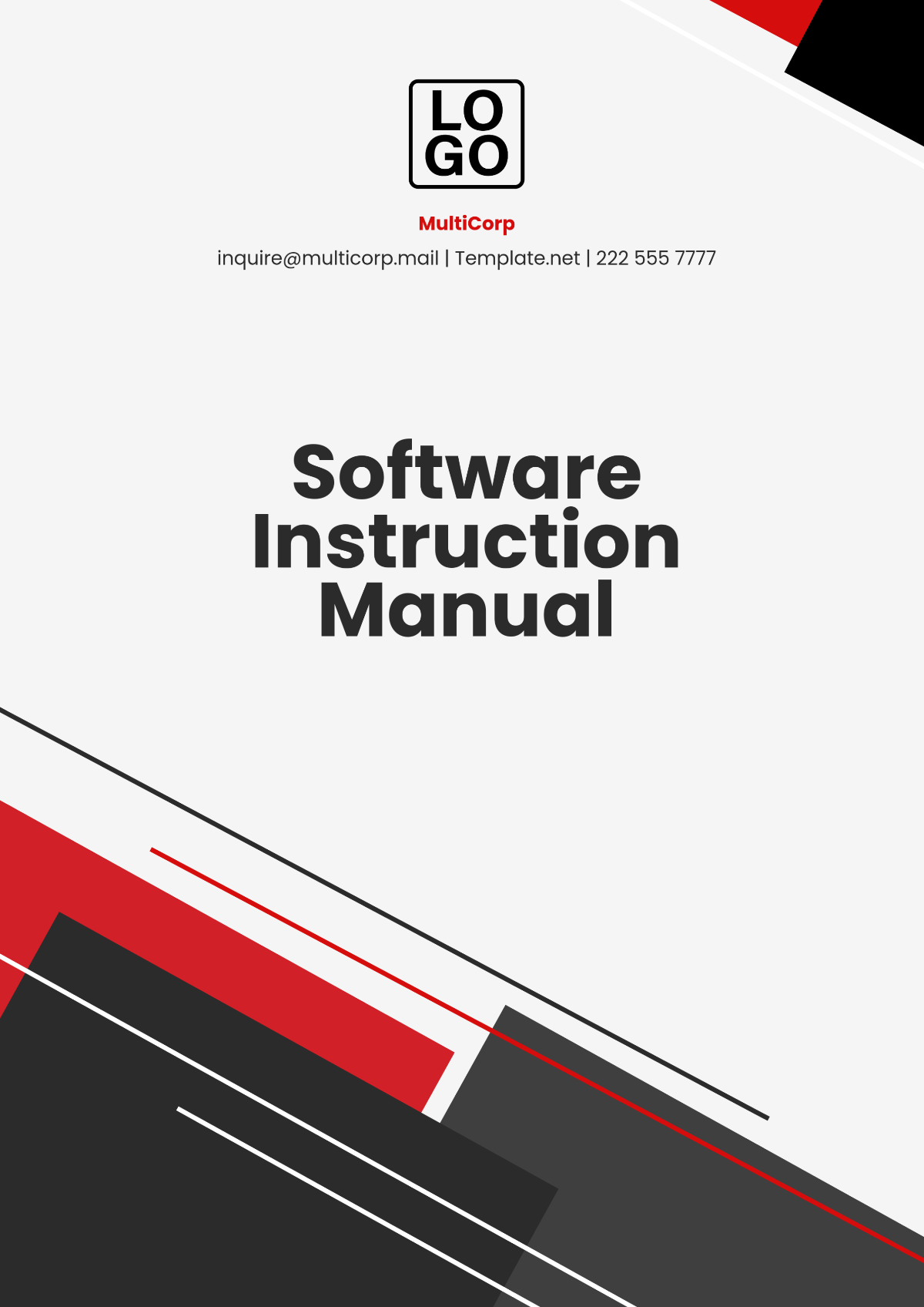 Software Instruction Manual Template