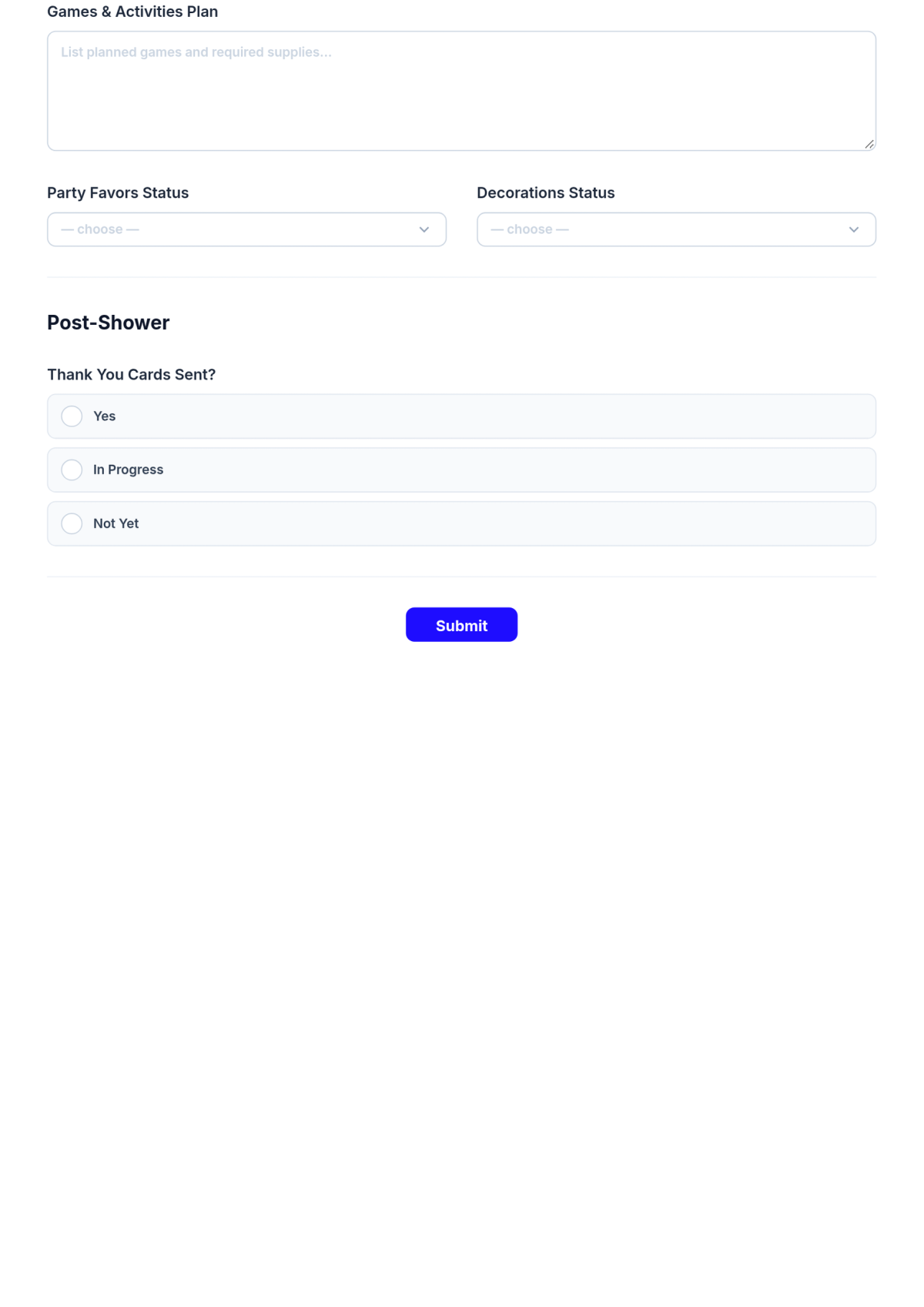 Free Baby Shower Checklist Template & AI Baby Shower Checklist Maker