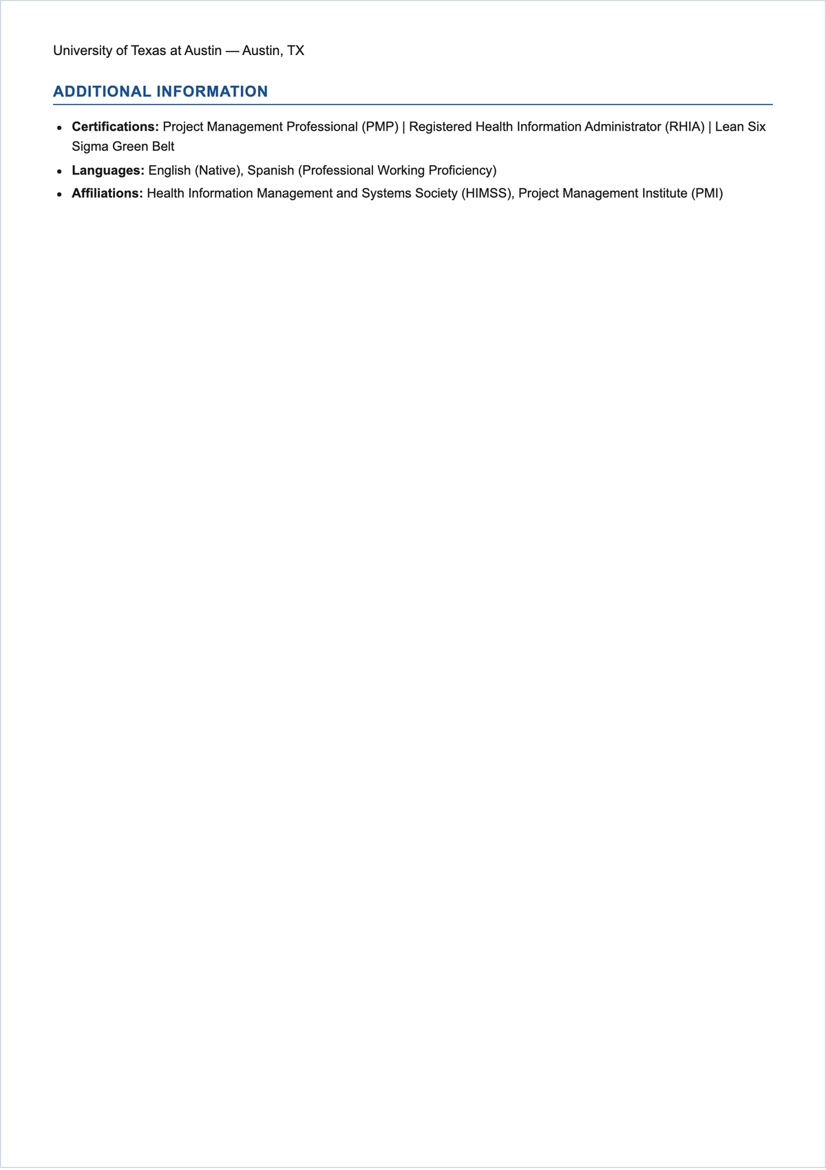 Free Healthcare Project Manager ATS Resume Template, AI Resume Builder