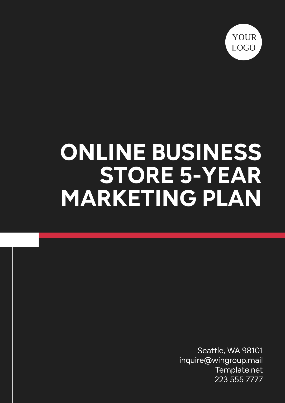 Online Business Store 5-Year Marketing Plan Template - Edit Online & Download