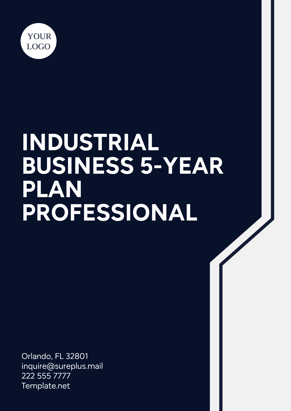 Industrial Business 5-Year Plan Professional Template - Edit Online & Download